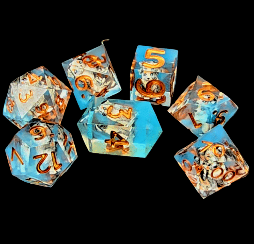 Custom Pet inspired dice set - Image 3