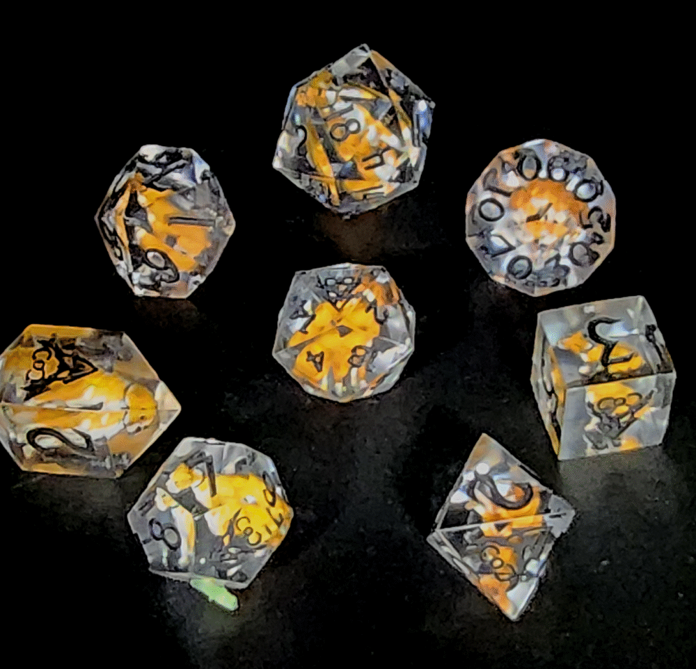 Custom Pet inspired dice set