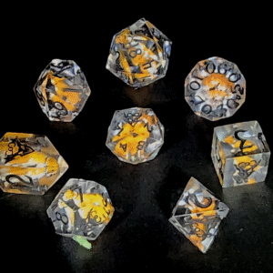 Custom Pet inspired dice set