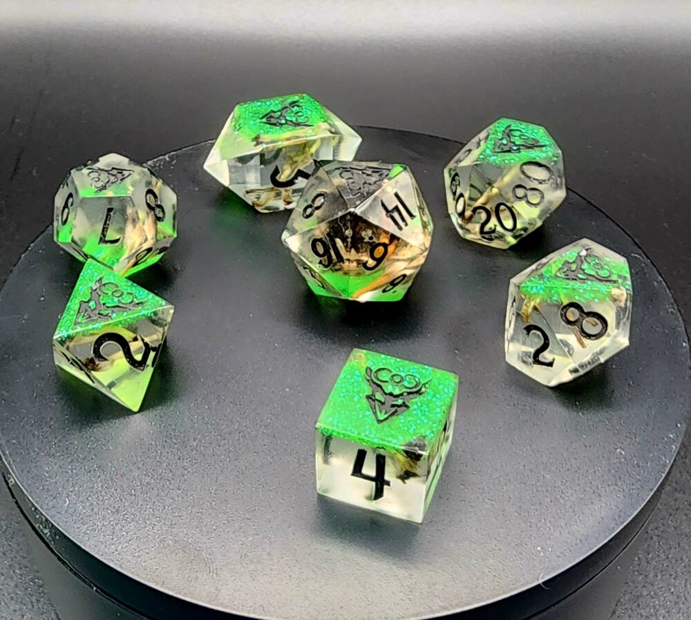 Witch’s Brew Dice – Bone & Resin Alchemy