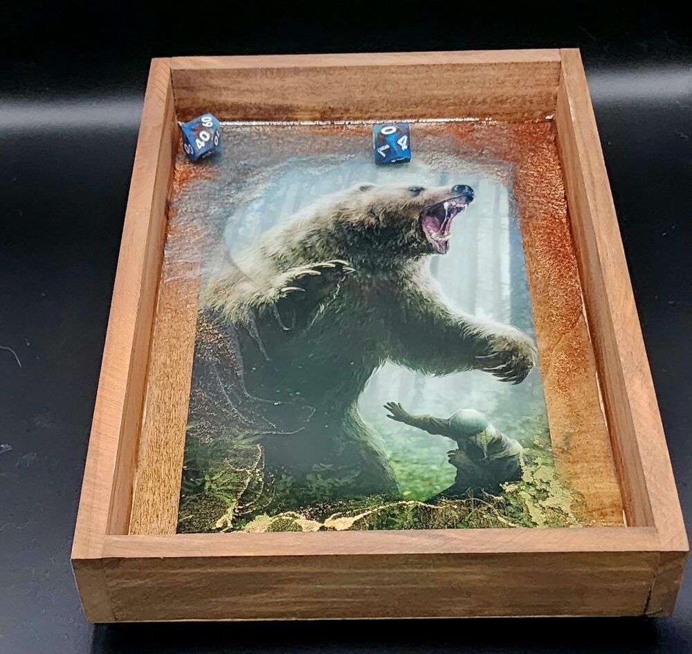 Bear of the Wilds Dice Tray - Image 2