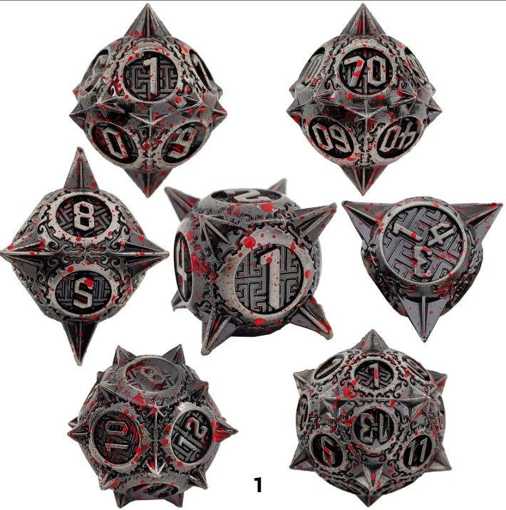 Spiked Warforged Dice Set – Heavy Metal Polyhedrals - Image 2