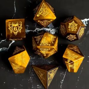 Tiger’s Eye Arcana Dice Set 15
